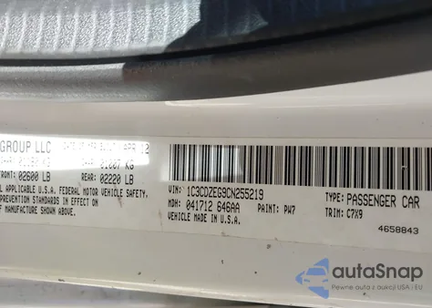 2012 Dodge Avenger Sxt Plus z USA, uszkodzony, nr VIN 1C3CDZEG9CN255219